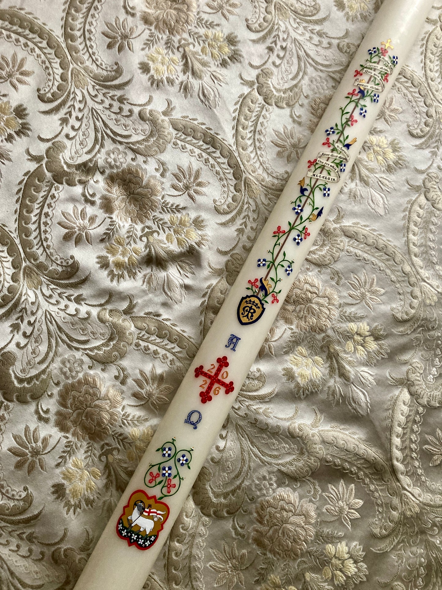 Medieval Vines Paschal Candle