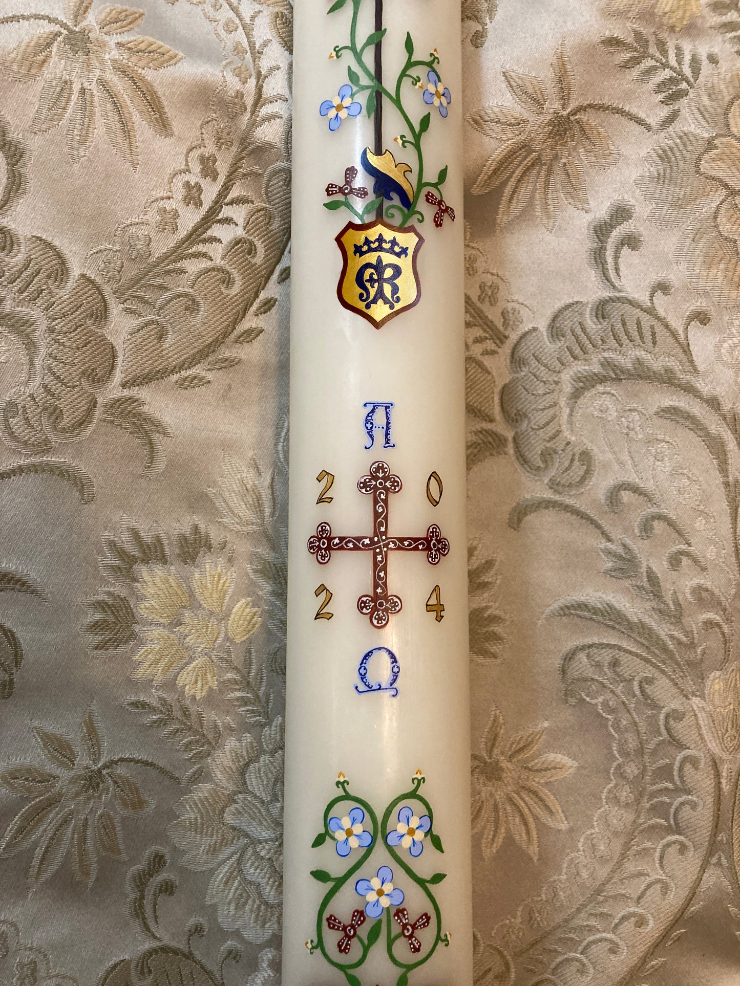 Medieval Vines Paschal Candle (Color Variation)