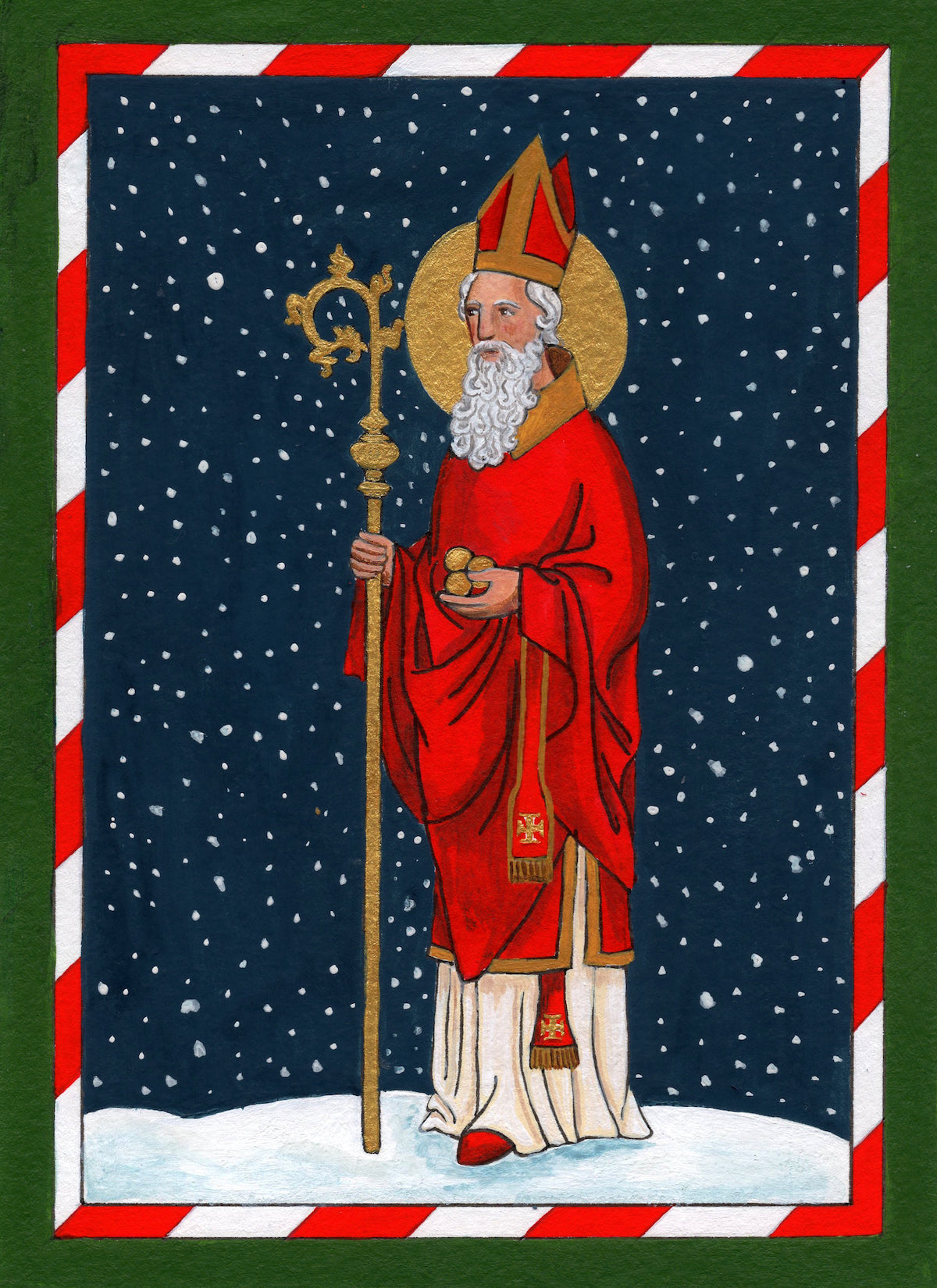 St Nicholas Framed Original Painting