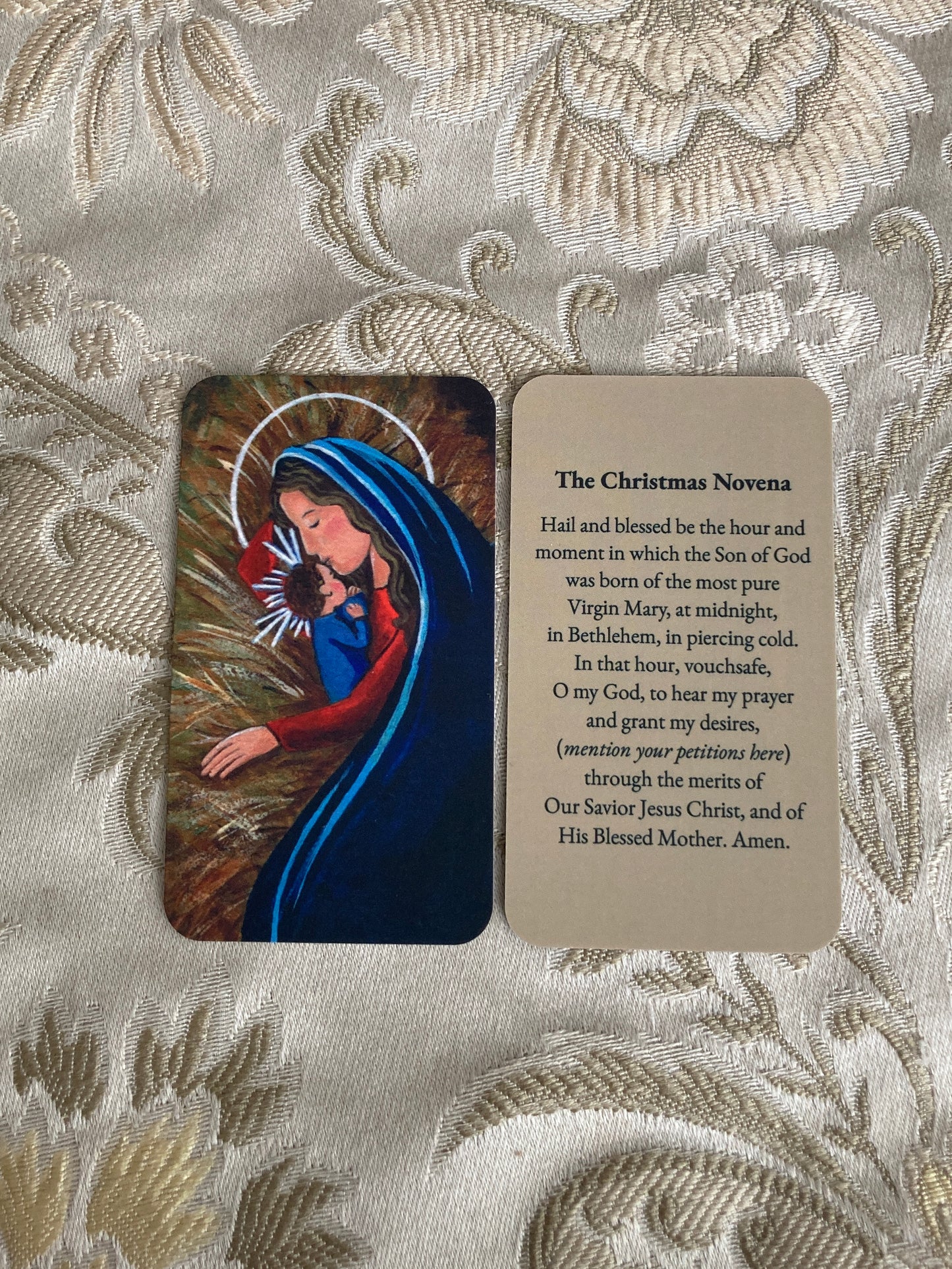 Christmas Novena Holy Cards