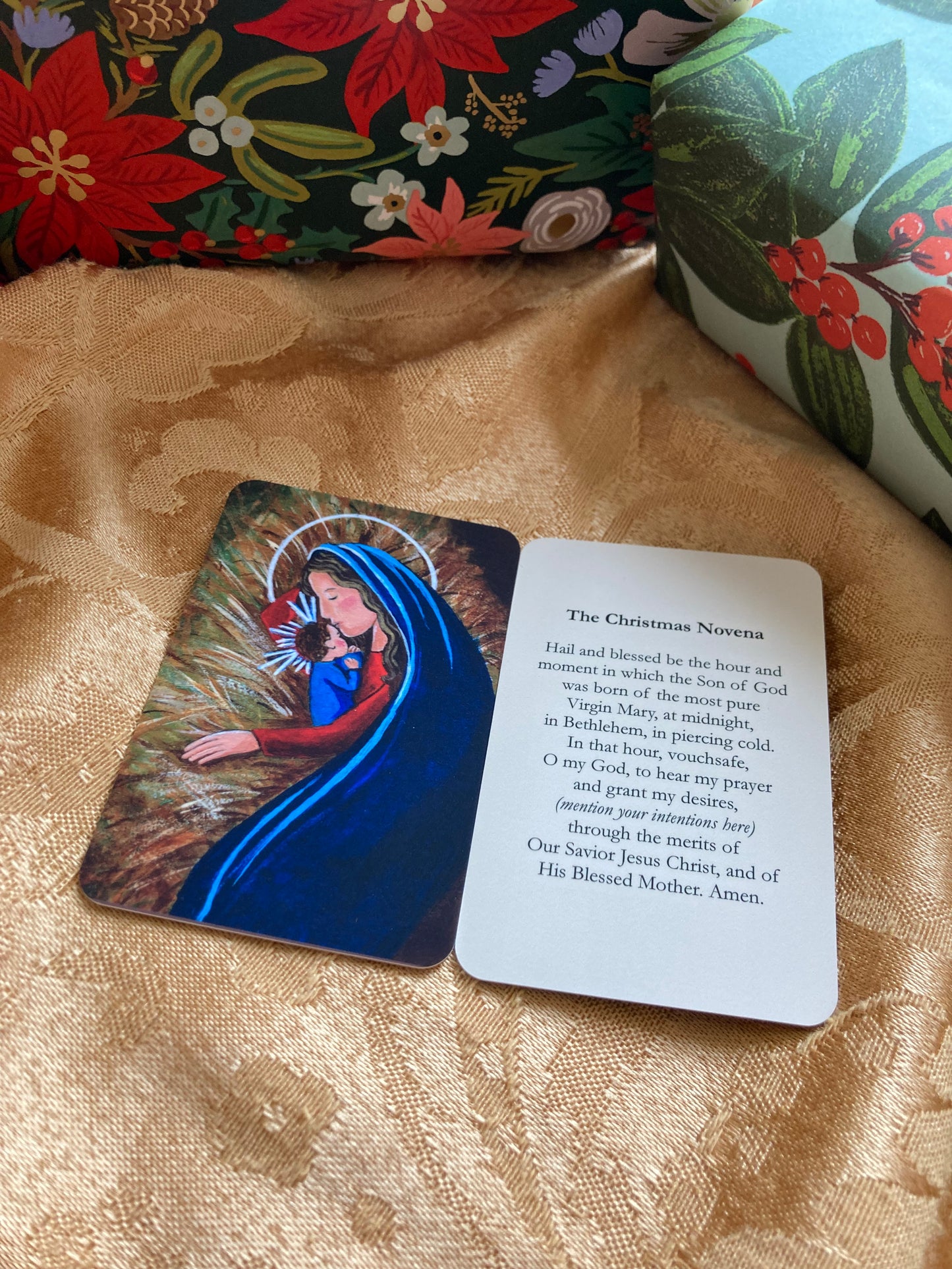 Silent Night Holy Card