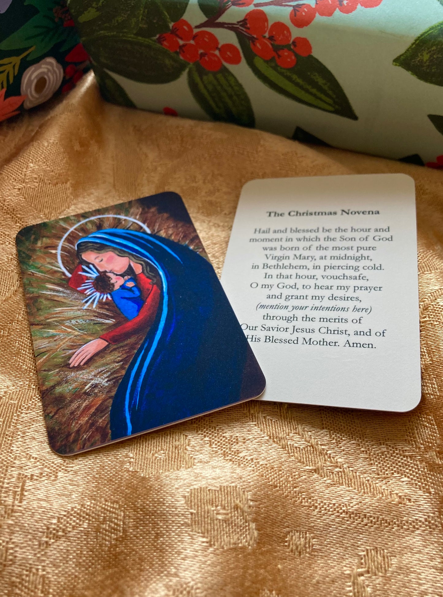 Silent Night Holy Card