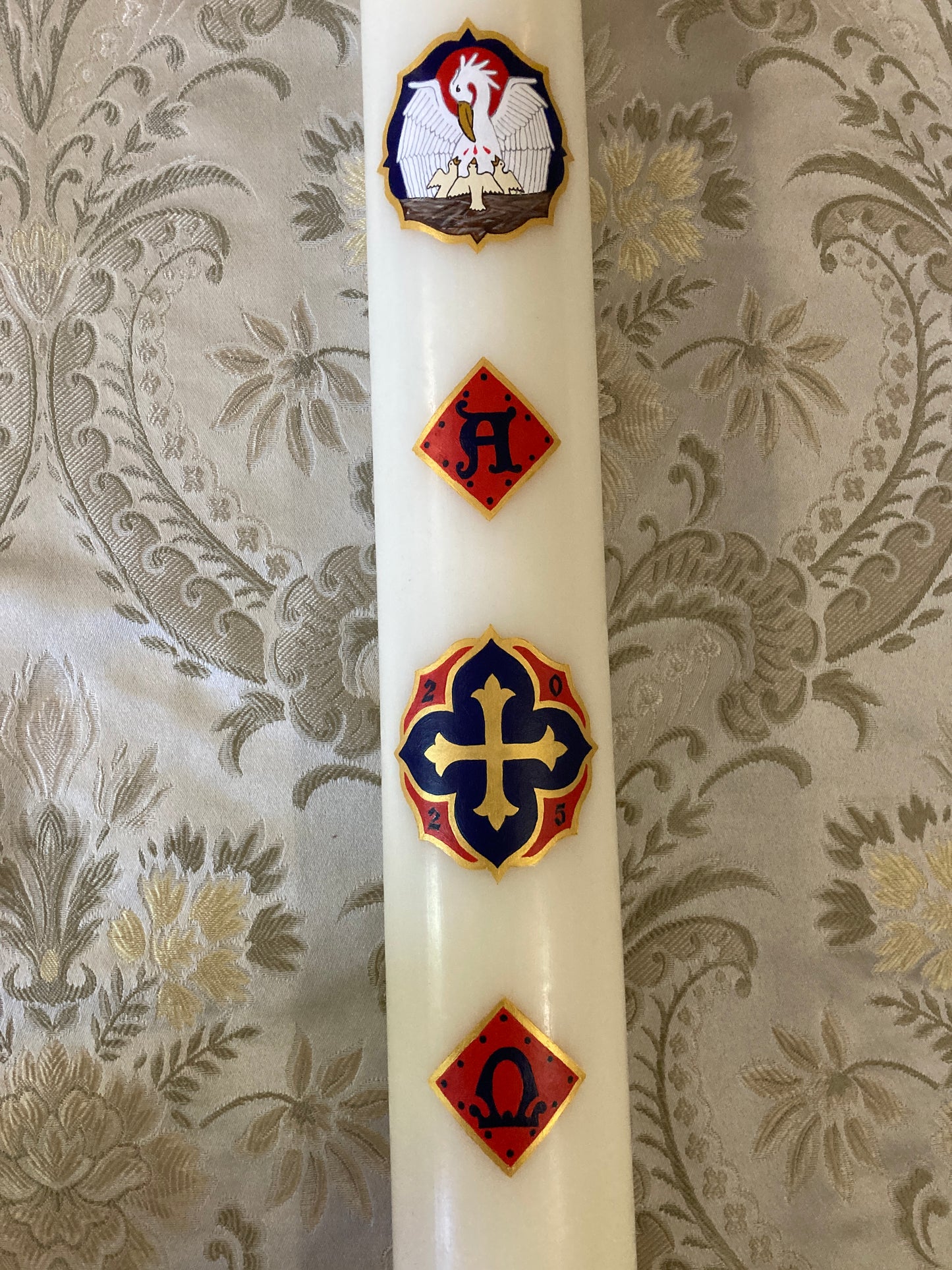 Pelican Paschal Candle