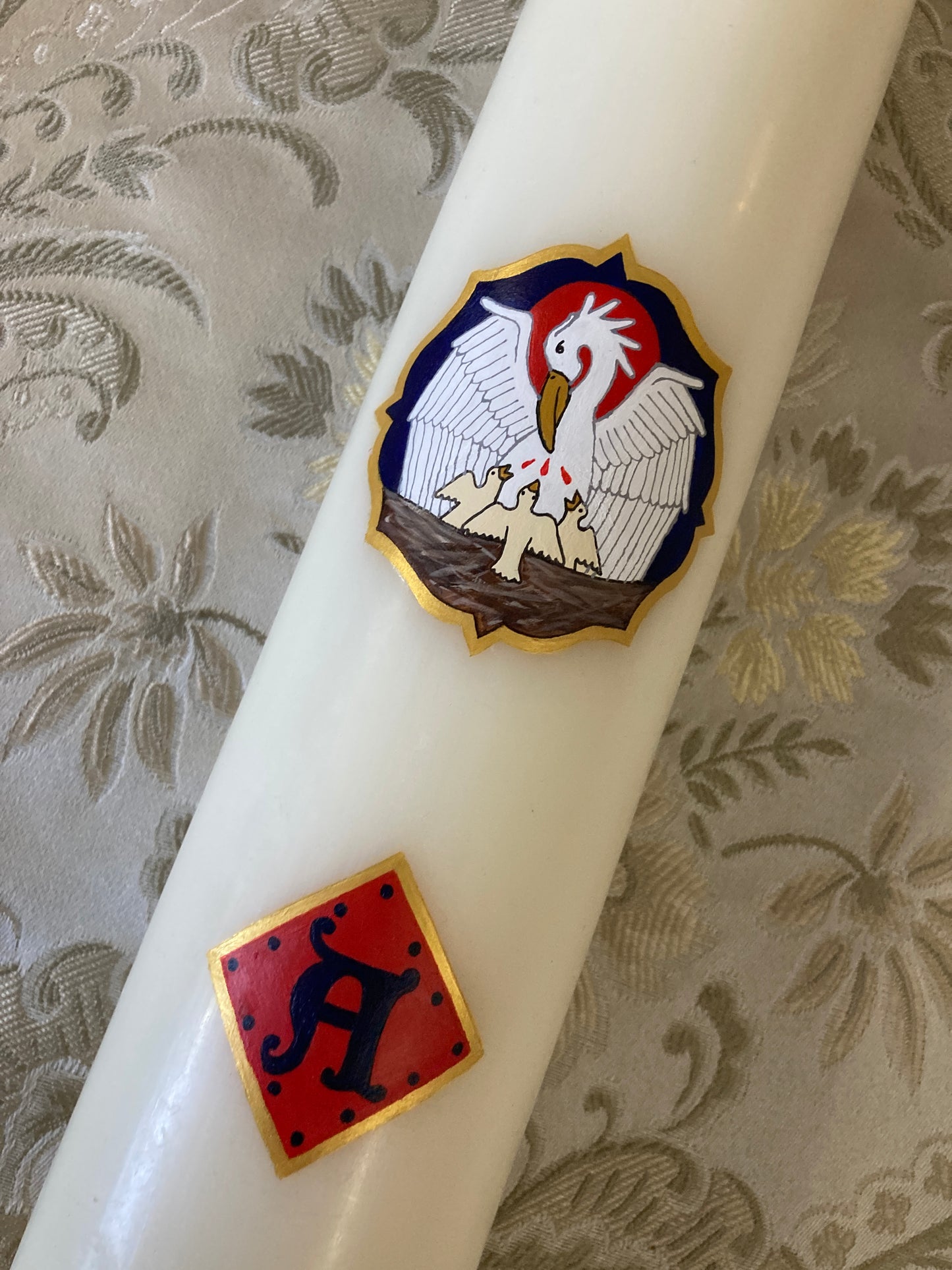 Pelican Paschal Candle
