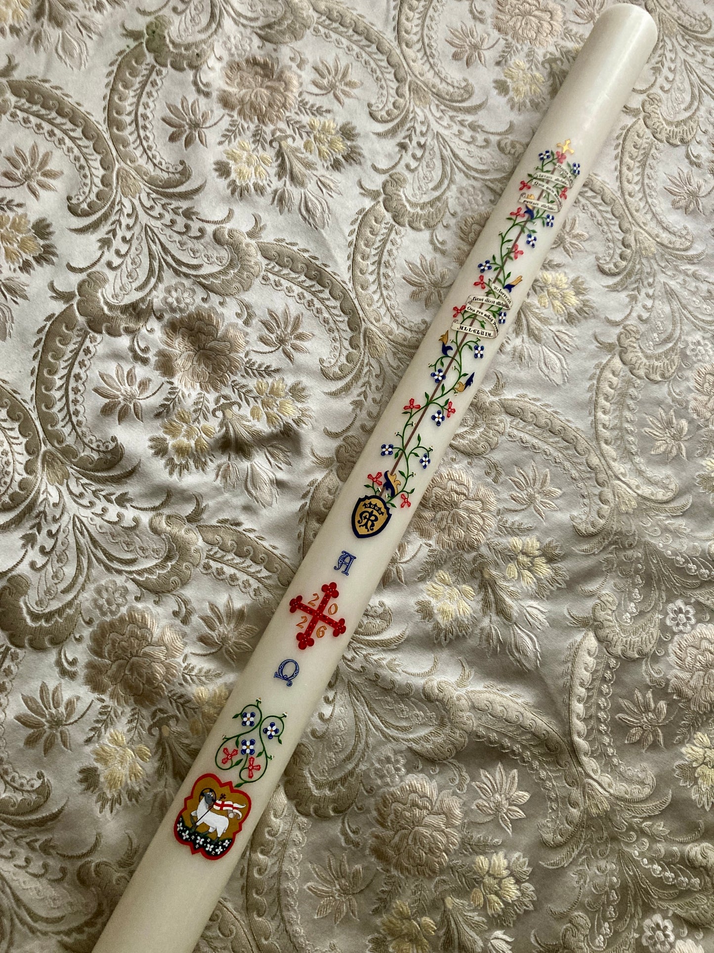 Medieval Vines Paschal Candle