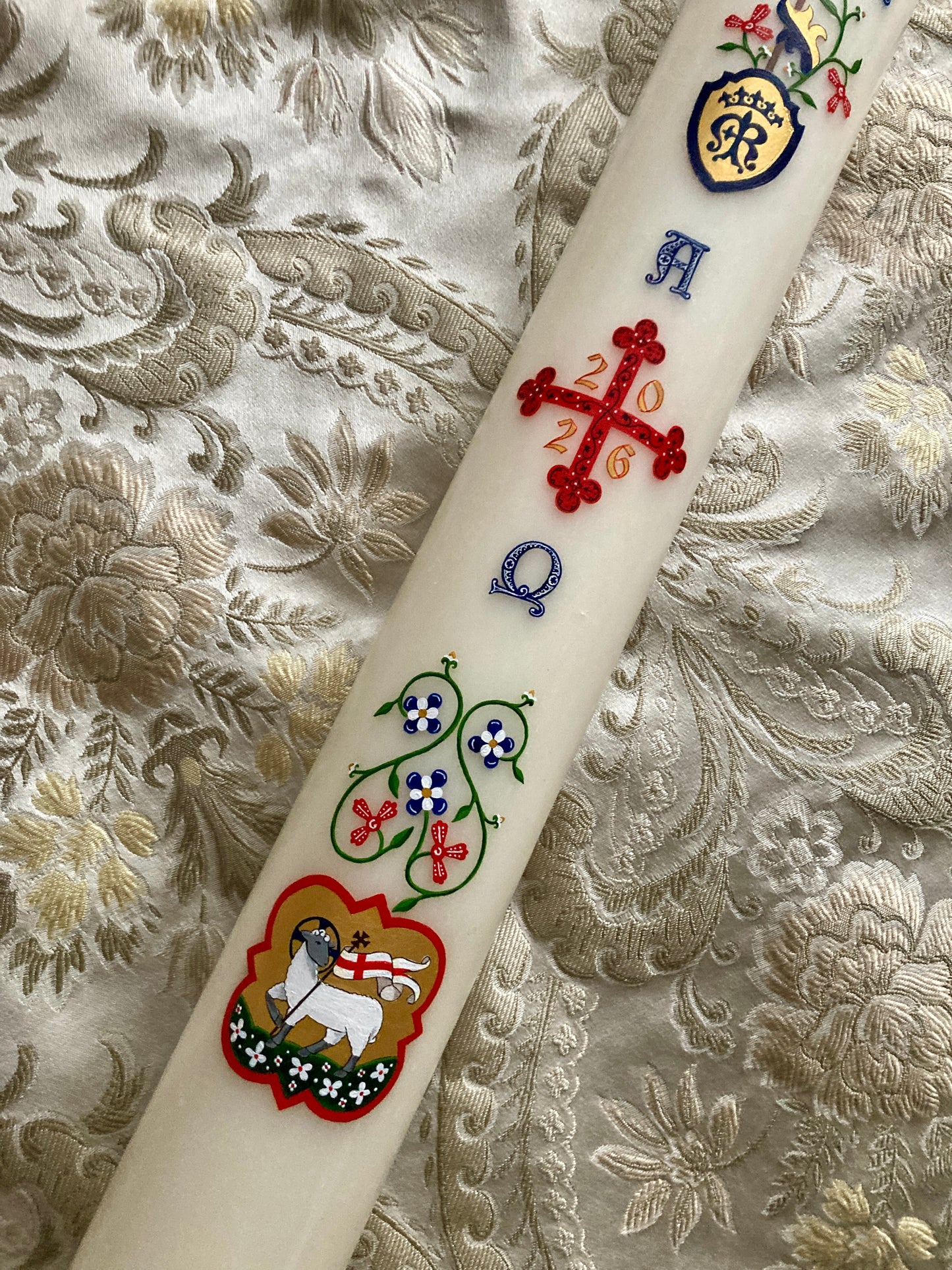 Medieval Vines Paschal Candle