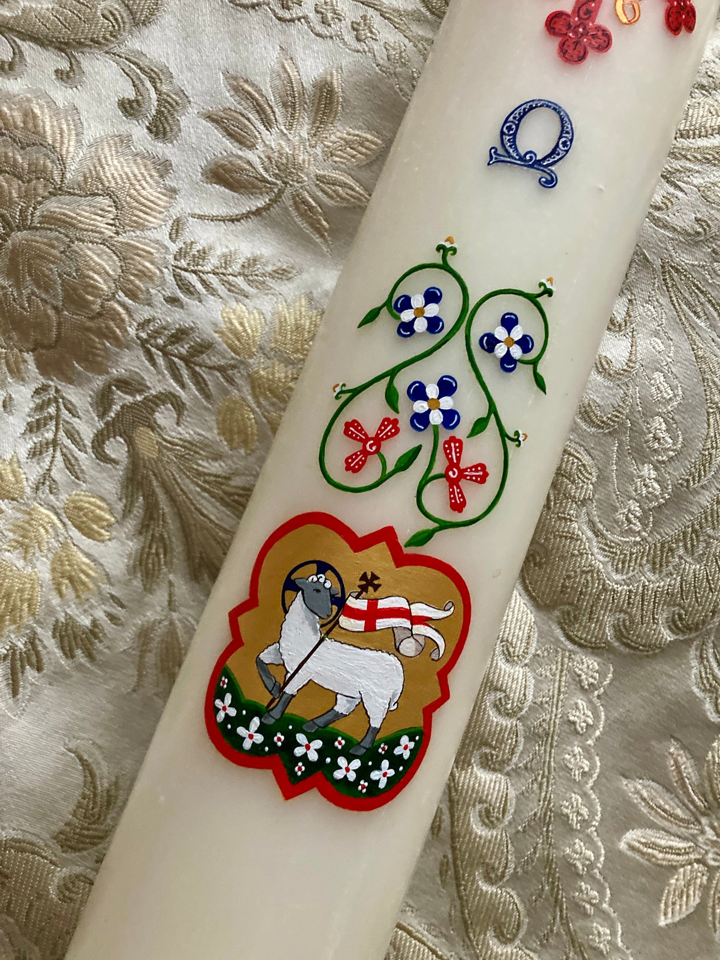 Medieval Vines Paschal Candle