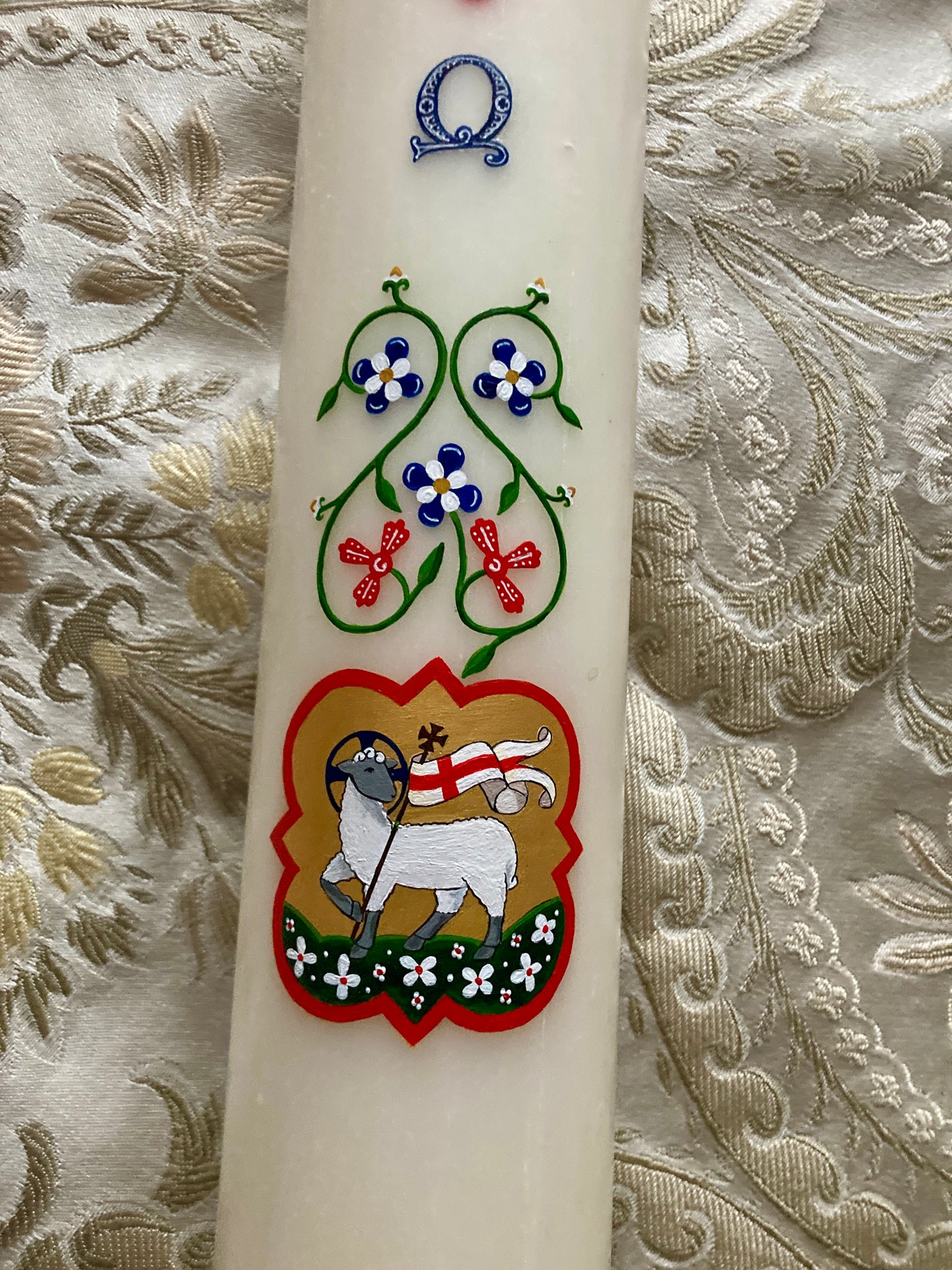 Medieval Vines Paschal Candle