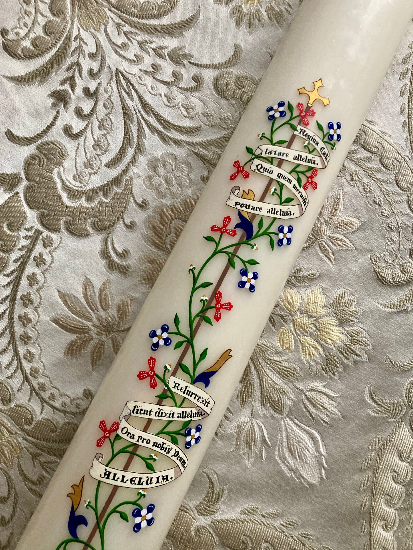 Medieval Vines Paschal Candle