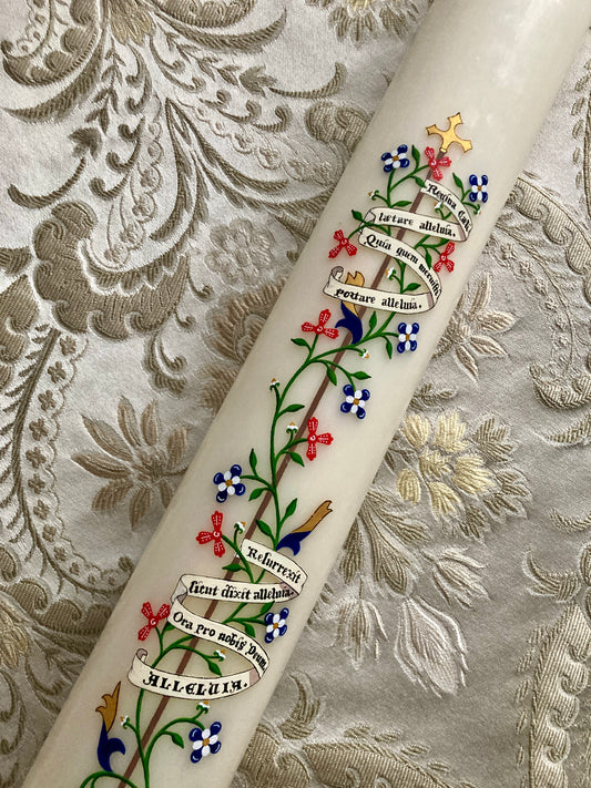 Medieval Vines Paschal Candle