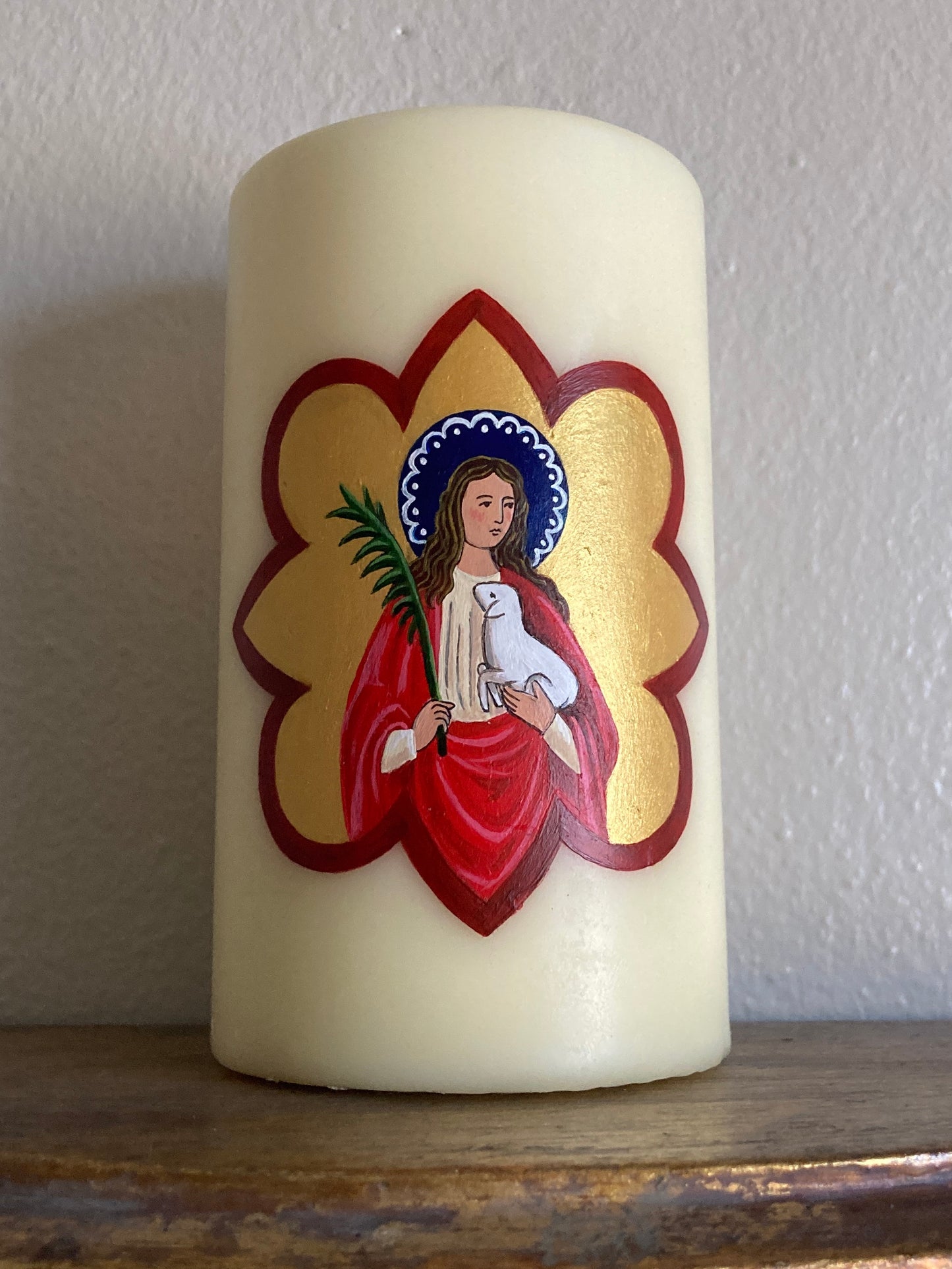 Reserved Custom Candles - Sts. Agnes & Pancras