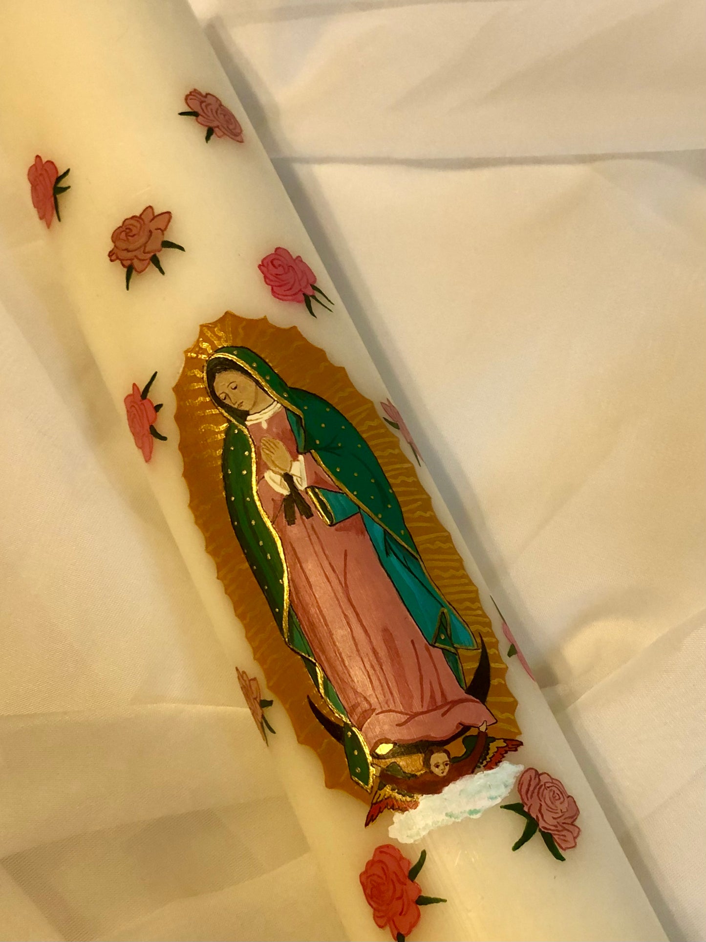Reserved Listing - Our Lady of Guadalupe Candle