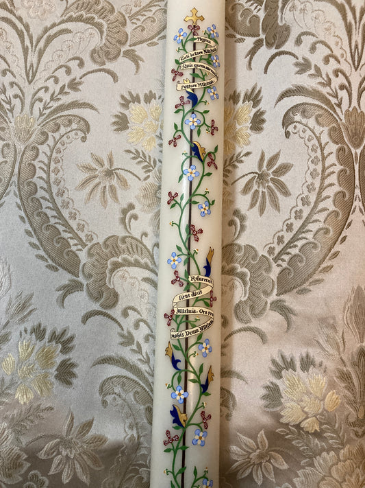 Medieval Vines Paschal Candle (Color Variation)