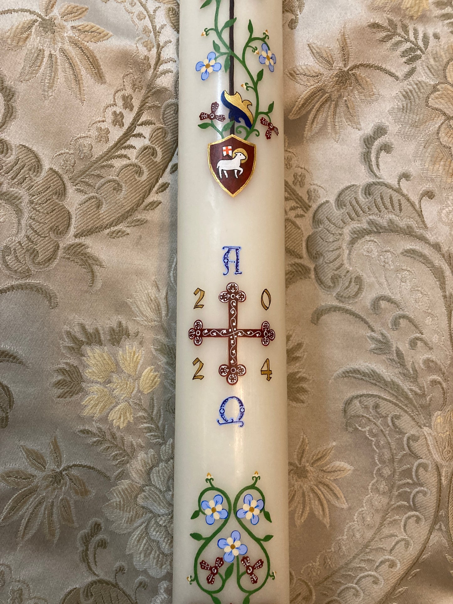 Medieval Vines Paschal Candle (Color Variation)