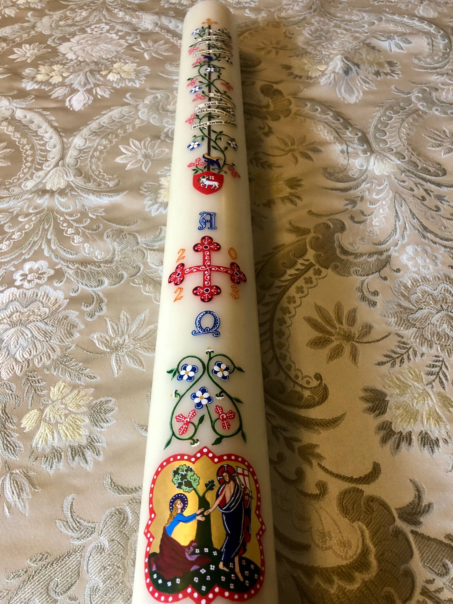 Medieval Vines Paschal Candle