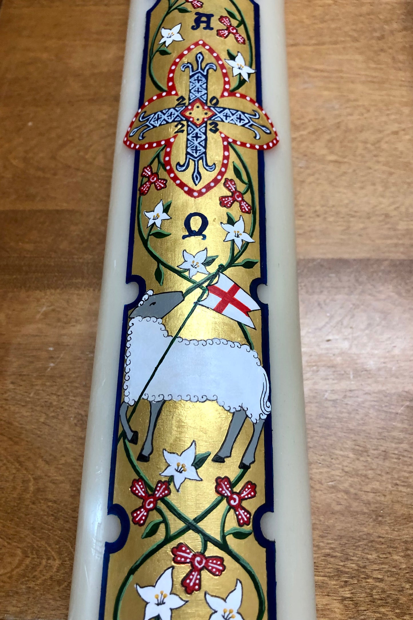 Lamb of God Paschal Candle