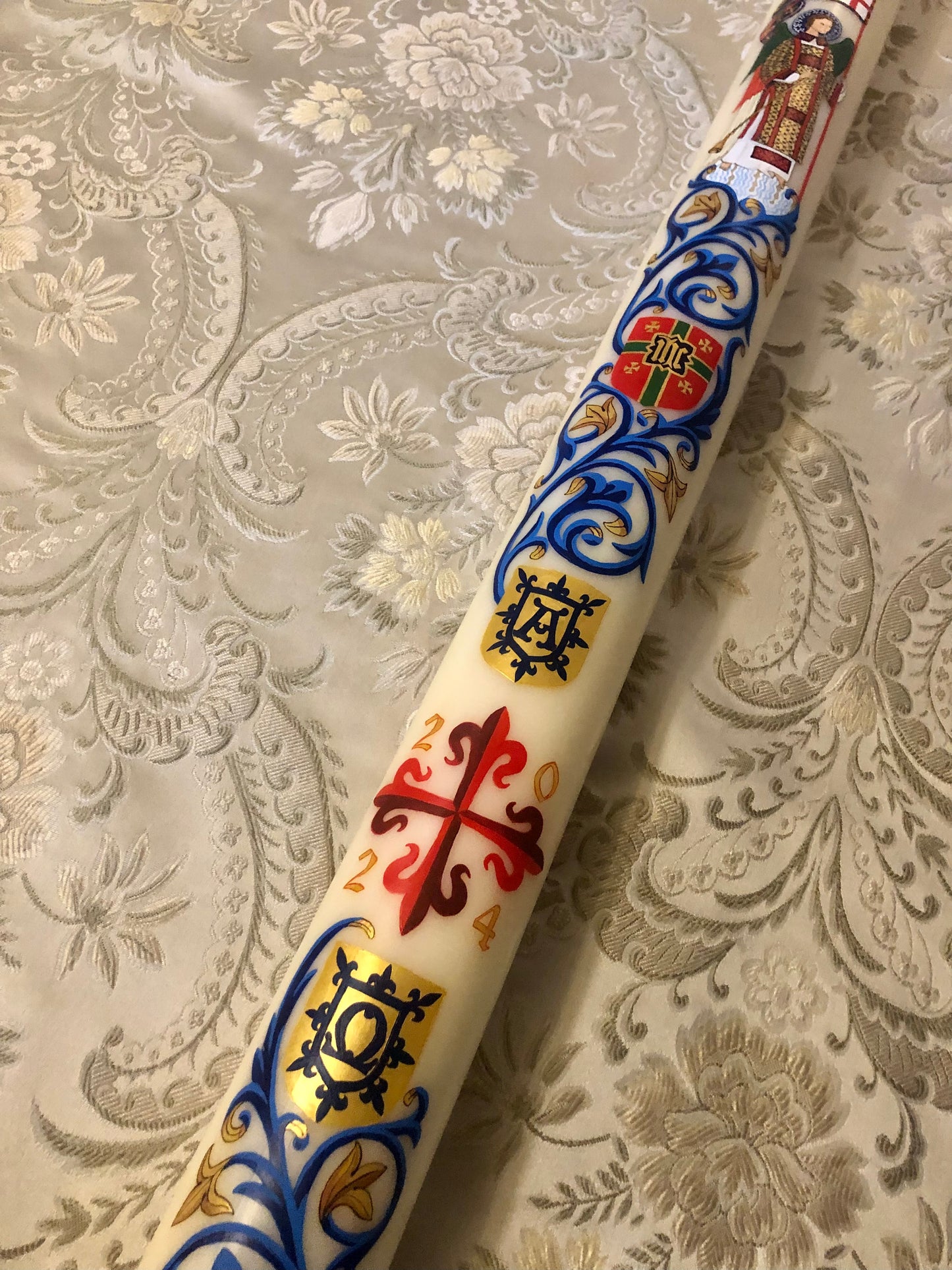 Heavenly Heraldry Paschal Candle
