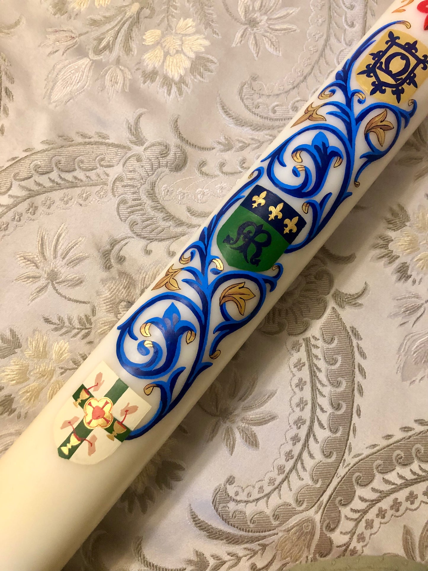 Heavenly Heraldry Paschal Candle