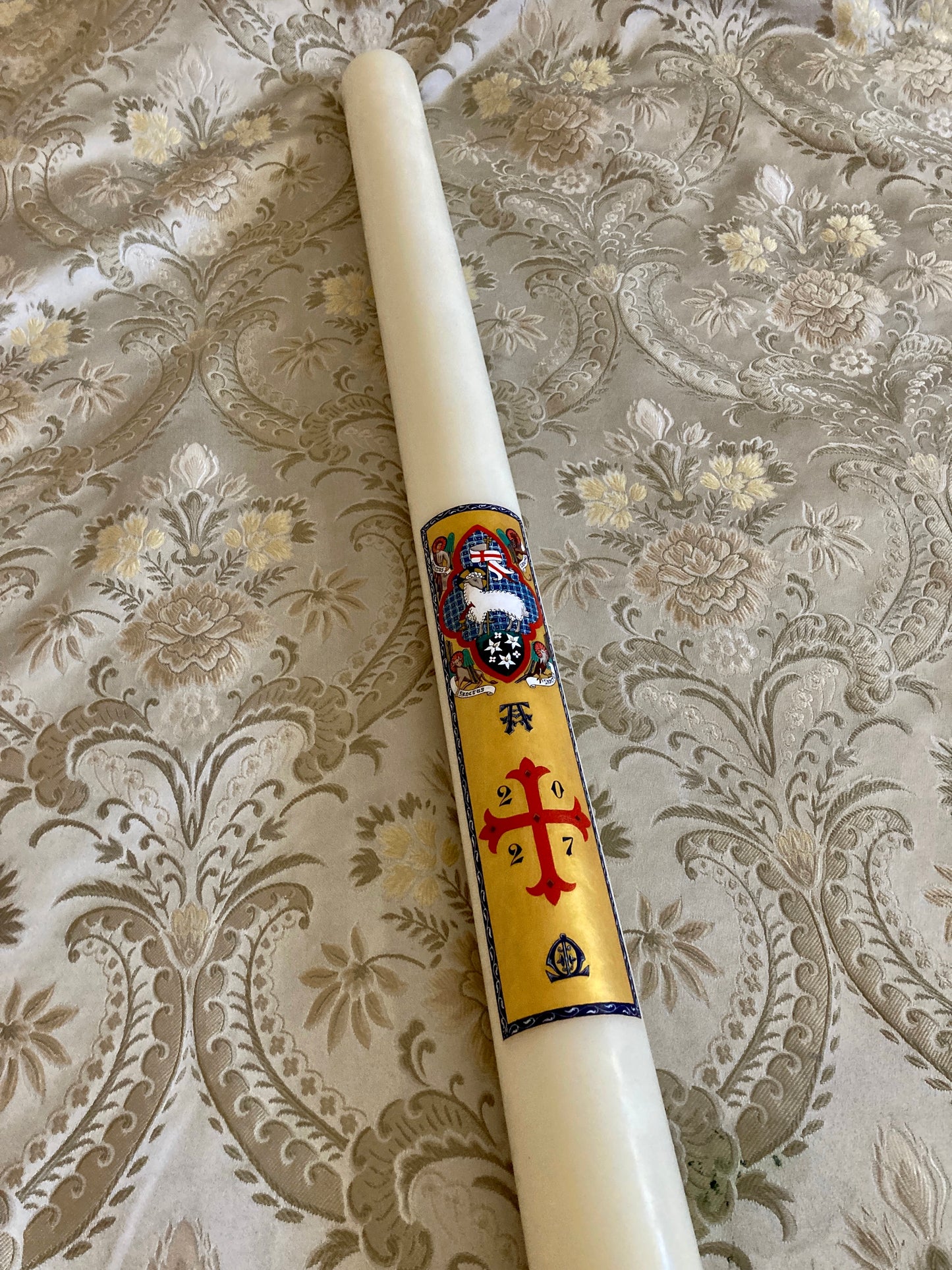 Adoration of the Lamb Paschal Candle