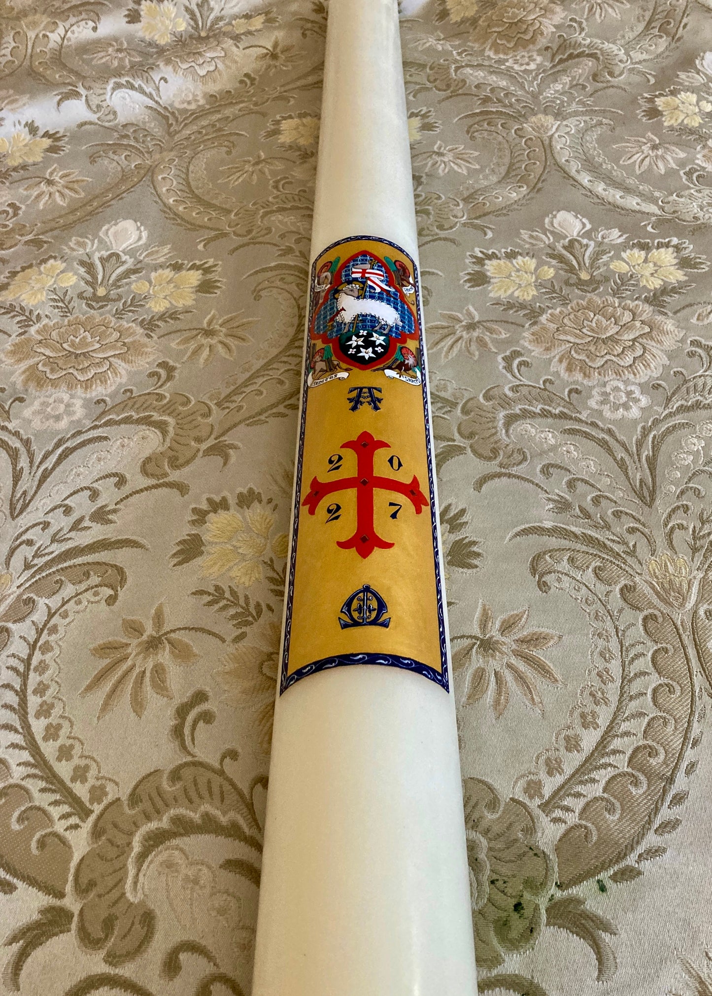 Adoration of the Lamb Paschal Candle