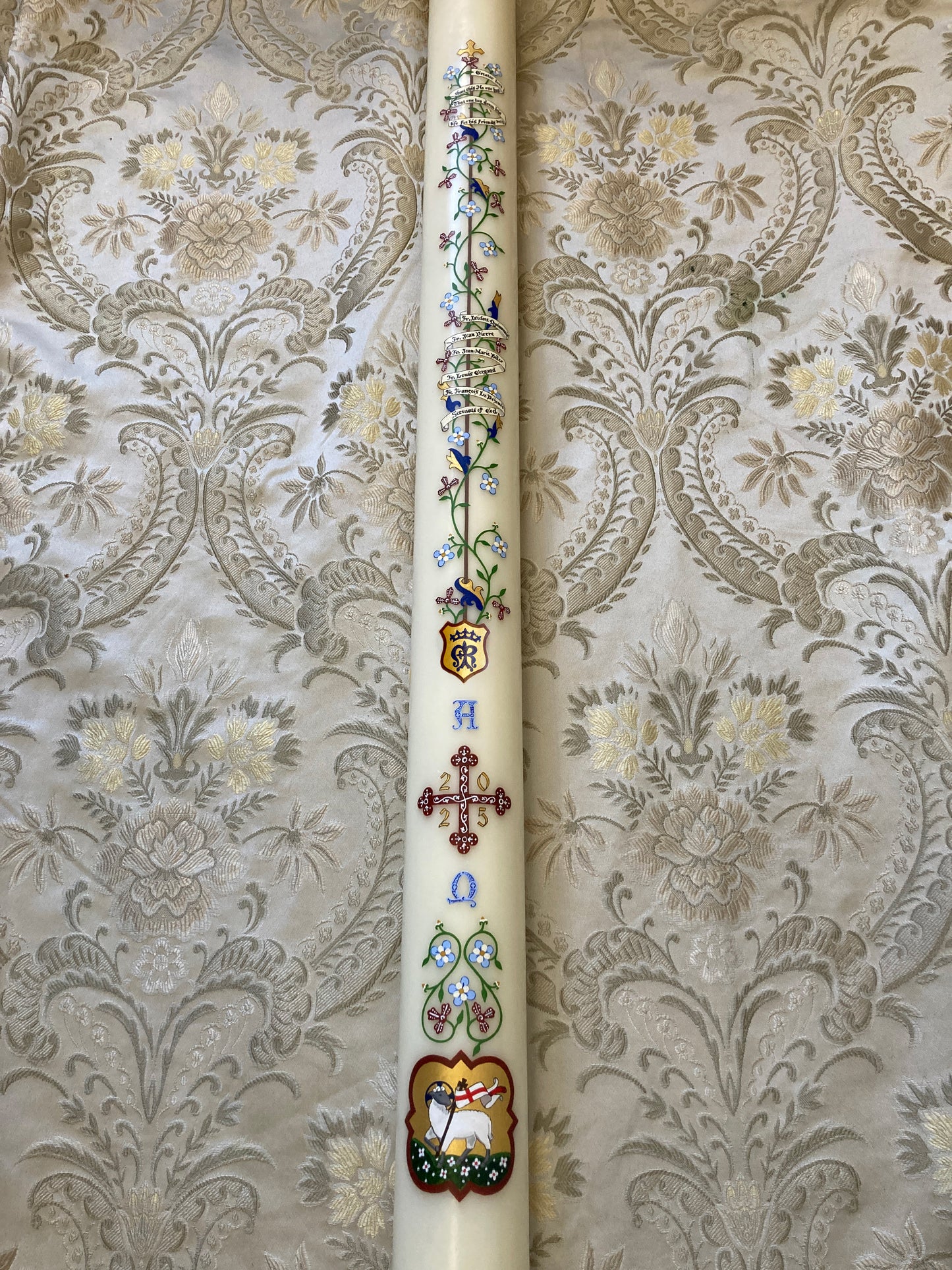 Medieval Vines Paschal Candle (Color Variation)