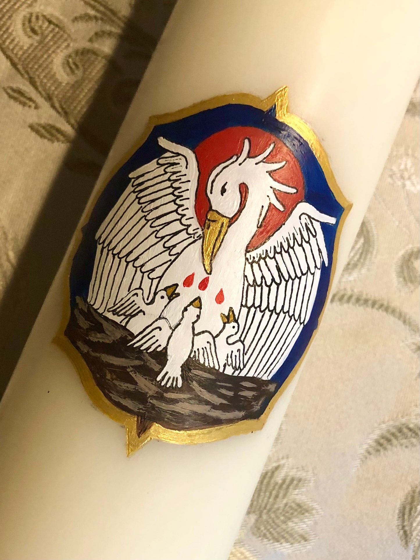 Pelican Paschal Candle