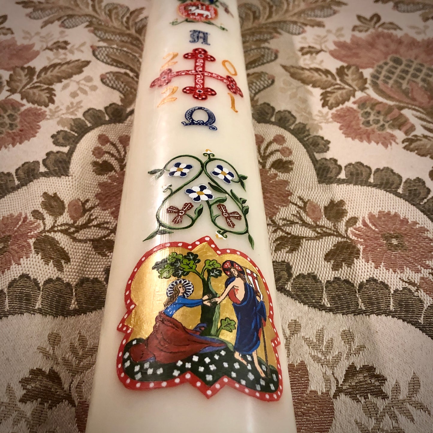 Medieval Vines Paschal Candle