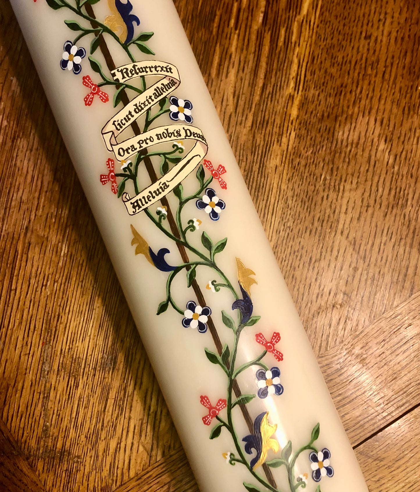 Medieval Vines Paschal Candle