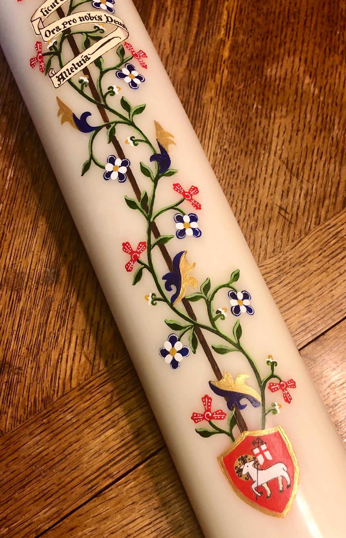 Medieval Vines Paschal Candle
