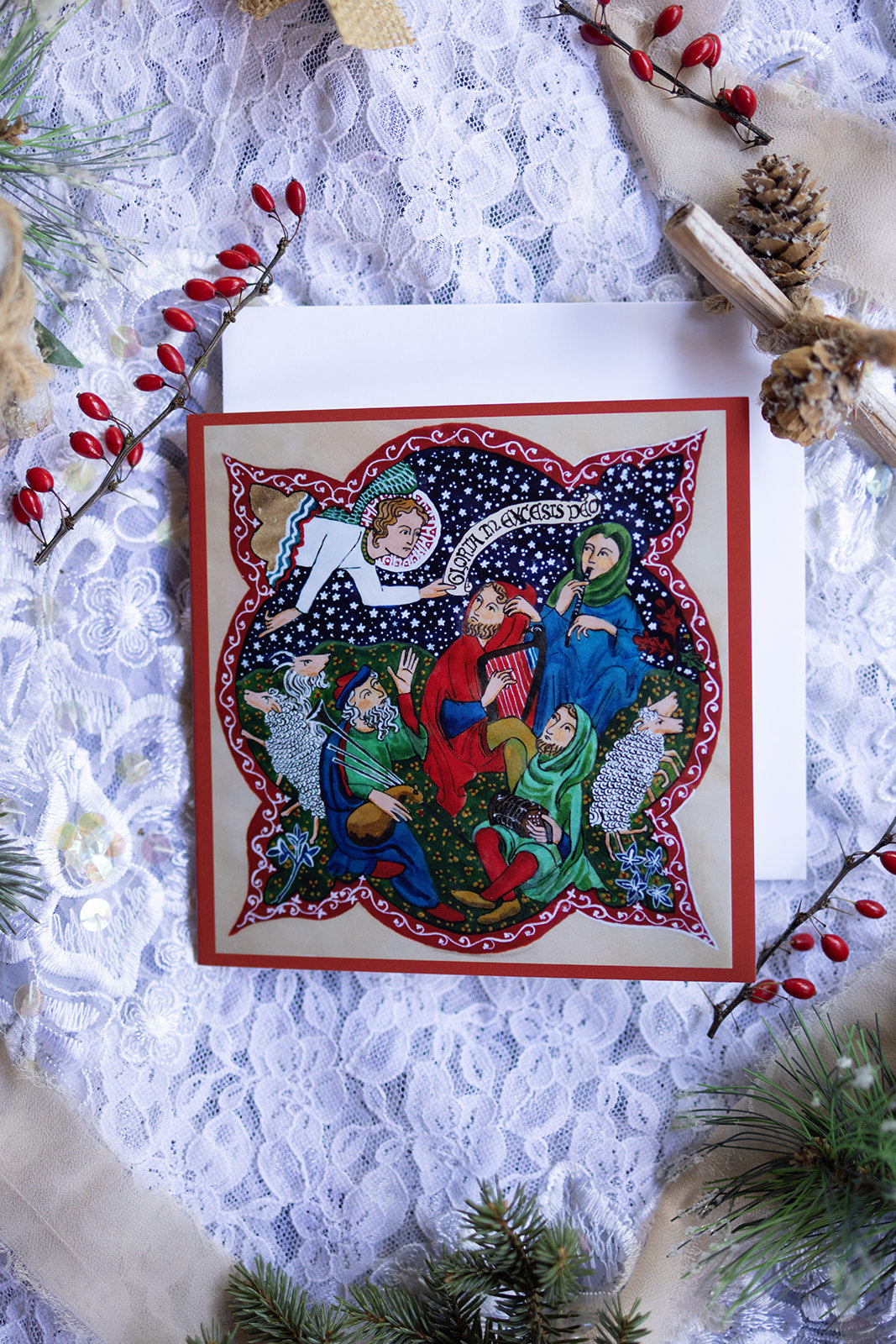 Annunciation to the Shepherds Christmas Card